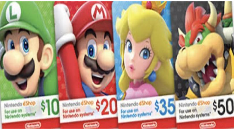 Nintendo gift card